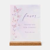 バタフライ ブライダルシャワー フェイバー アクリルサイン