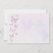 バタフライ ブライダルシャワー レシピ カード (裏面)