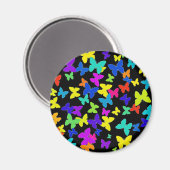 バタフライ ブラック マグネット (正面/裏面)