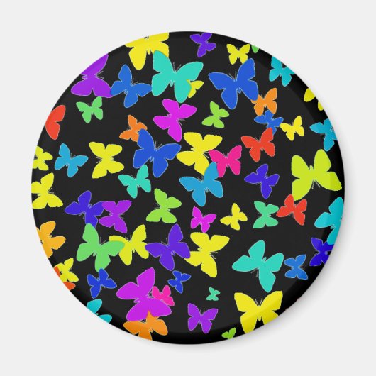 バタフライ ブラック マグネット (正面)