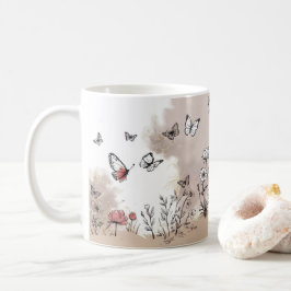 バタフライ ブリス コーヒーマグ コーヒーマグカップ