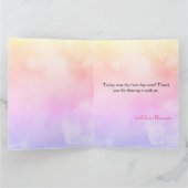 「バタフライ ベイビー シャワーのご案内」魅惑の出会い サンキューカード (内部)