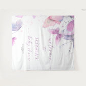 バタフライ ベイビー シャワー タペストリー (正面(横))