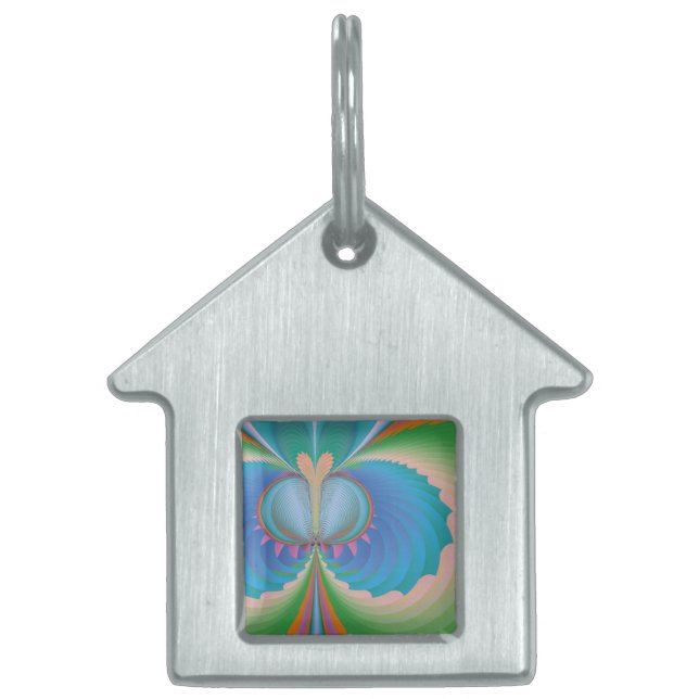 バタフライ ペットネームタグ (正面)