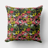 バタフライ&ポピー クッション (正面)