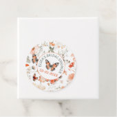 バタフライ ミード ウォーターカラー カスタム ブライダル シャワー フェイバータグ (インサイチュ)