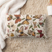 バタフライ&モスバイポールゲルヴァイス装飾用クッション ランバークッション (ブランケット)