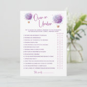 バタフライ ラリックバルーン オーバー＆アンダー ゲームカード 招待状 (スタンド正面)