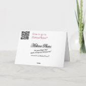 バタフライ&リリーGet Wellまたはその他の大事な行事カード カード (裏面)