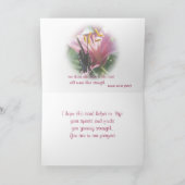 バタフライ&リリーGet Wellまたはその他の大事な行事カード カード (内部)