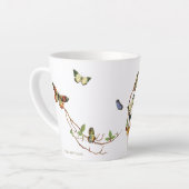 バタフライ·リース·パーソナライズMug カフェラテマグ (左アングル)