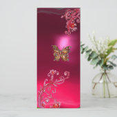 バタフライ ルビー , 明るい赤ピンク紫 招待状 (スタンド正面)