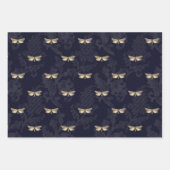 バタフライ＆レース包装紙 ラッピングペーパーシート (正面3)