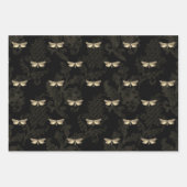 バタフライ＆レース包装紙 ラッピングペーパーシート (正面2)