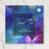 バタフライ ロマンティック ライフタイム ブライダル シャワー フェイバータグ (裏面)