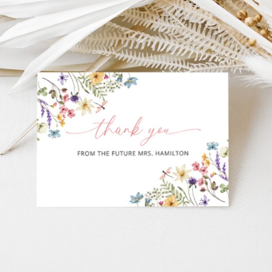 バタフライ ワイルドフラワー ガーデン 感謝カード