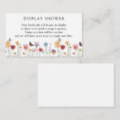 バタフライ＆ワイルドフラワー シャワー エンクロージャー カード (正面/裏面)