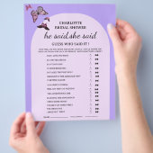 バタフライ　彼が言った彼女が言った　結婚前パーティーゲーム チラシ (手)