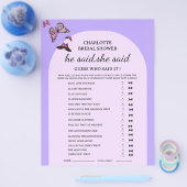 バタフライ　彼が言った彼女が言った　結婚前パーティーゲーム チラシ (シングル)