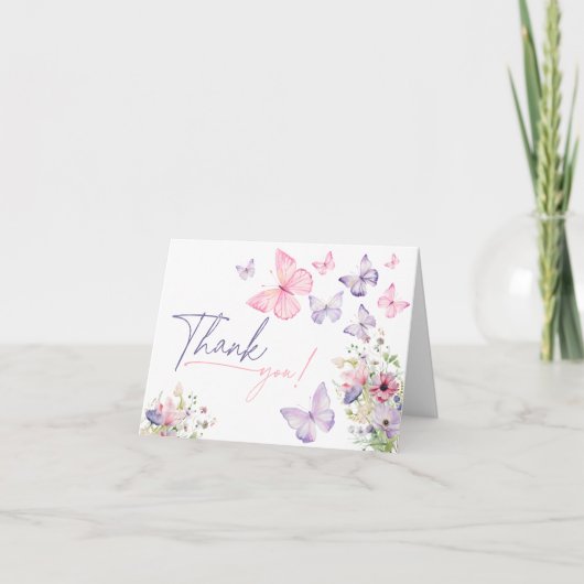 バタフライ 感謝カード (正面)