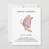 バタフライ 招待状 (正面)