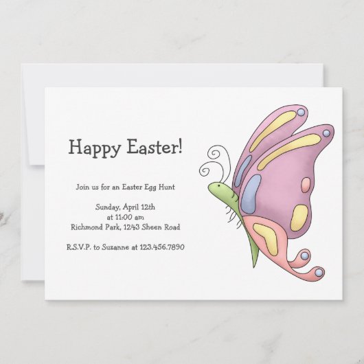 バタフライ 招待状 (正面)