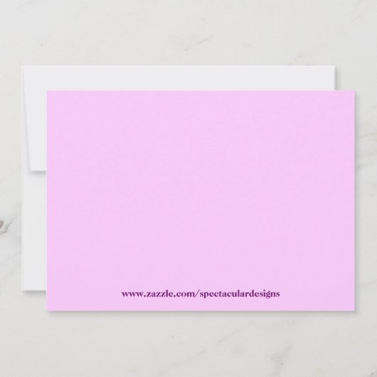 バタフライ 招待状 (裏面)