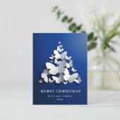 バタフライ（昆虫）オオカバマダラ、モナーククリスマスツリーグリーティングホリデー ポストカード (スタンド正面)