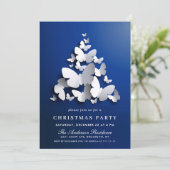 バタフライ（昆虫）オオカバマダラ、モナークホリデークリスマスパーティー 招待状 (スタンド正面)