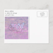 バタフライ – 私の花嫁のメイドになってくれるか？ インビテーションポストカード (裏面)