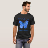 バタフライ 私はサバイバー 円形脱毛症啓発 Tシャツ (正面フル)