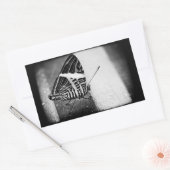 バタフライ 長方形シール (封筒)