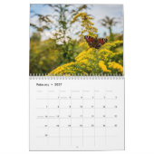 バタフライ 2027 カレンダー (2月 2027)