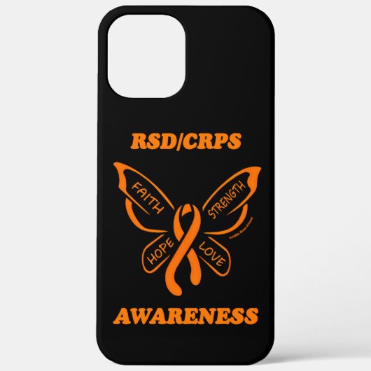バタフライ/Awareness...RSD/CRPS Case-Mate iPhoneケース (裏面)
