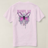 バタフライ Tシャツ (デザイン裏面)