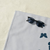 バタフライAroAceプライド- AroAce国旗の色 ビーチタオル (インサイチュ)