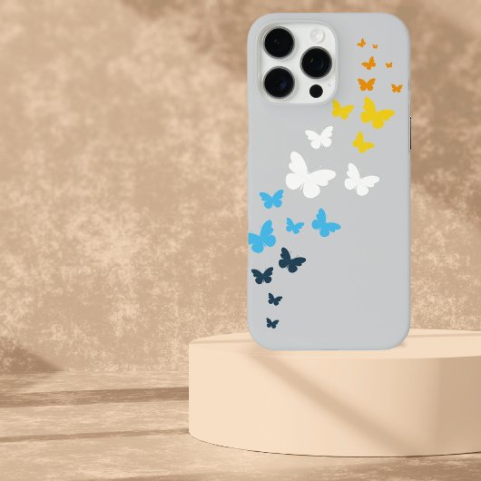 バタフライAroAceプライド- AroAce国旗の色 Case-Mate iPhoneケース