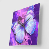 バタフライB1クロックオプション スクエア壁時計 (傾斜)