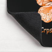 バタフライI衣服オレンジRsd Crps認識度 マウスパッド (コーナー)