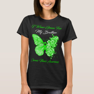バタフライI衣服グリーンfor My Brother Chronic Tシャツ