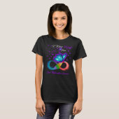 バタフライI衣服パープルChiari Malformation Aw Tシャツ (正面フル)