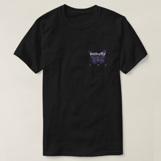 バタフライTシャツ Tシャツ (デザイン正面)