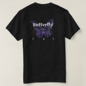 バタフライTシャツ Tシャツ (デザイン裏面)