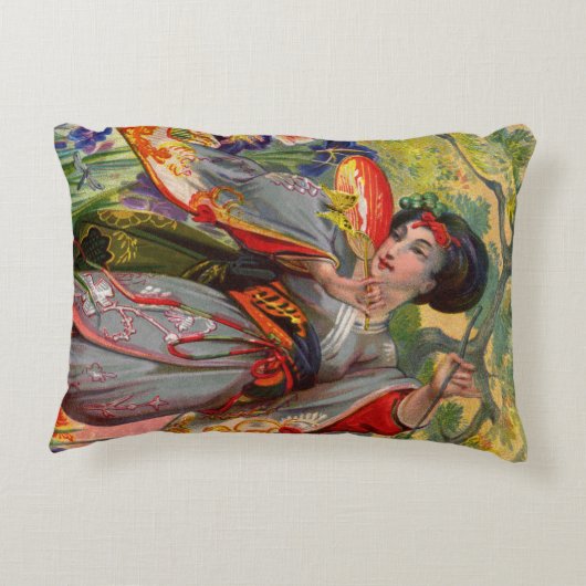 バタフライTouchアクセント枕 アクセントクッション (裏面)