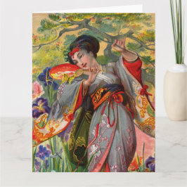 バタフライTouchビッググリーティングカード カード