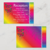 バタフラサイケデリックイデザイン囲いカード エンクロージャーカード (正面/裏面)