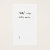 バタフランスのーフの店つるラベル (裏面)