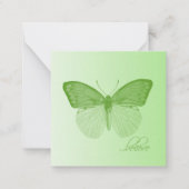 バタフ信じィーライム ノートカード (正面)