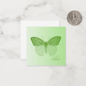 バタフ信じィーライム ノートカード (正面/裏面インサイチュ)