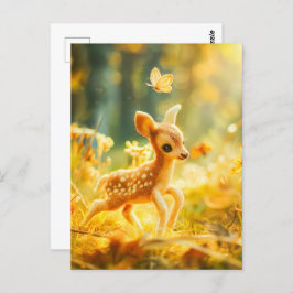 バタフ感じィーで晴れ晴れ時に姿を現す ポストカード